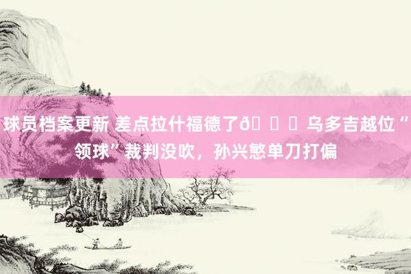 球员档案更新 差点拉什福德了😅乌多吉越位“领球”裁判没吹，孙兴慜单刀打偏