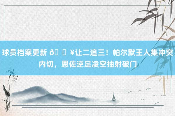 球员档案更新 💥让二追三！帕尔默王人集冲突内切，恩佐逆足凌空抽射破门